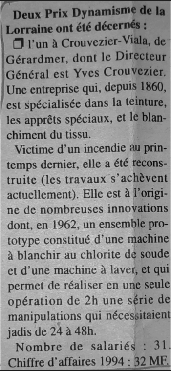 Prix dynamisme 1995